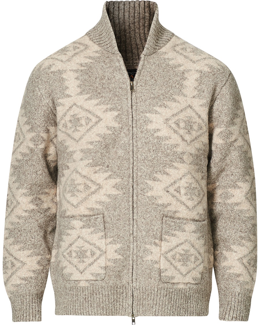 BEAMS PLUS Zip Knitted Blouson Snow