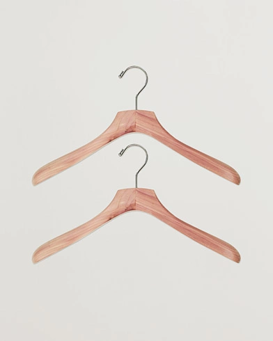 Herre | Care with Carl | Care with Carl | 2-Pack Cedar Wood Jacket Hanger