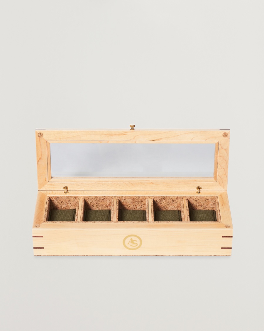 Herre | | WOLF | Analog/Shift Flatiron ll 5 Piece Watch Box