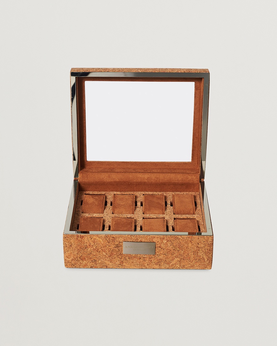 Herre | | WOLF | Analog/Shift 1976 8 Piece Watch Box Cork