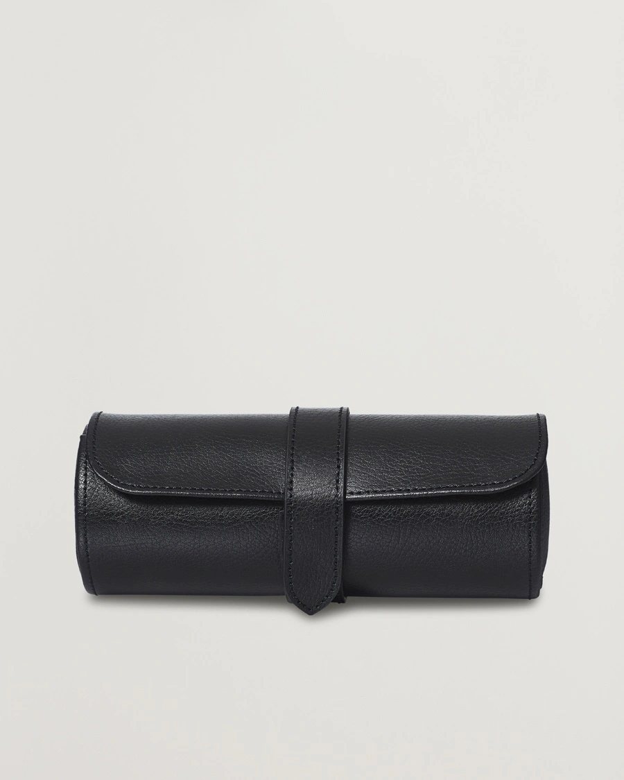 WOLF Blake Triple Watch Roll Black/Purple – Svart