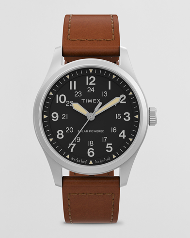 Herre | Skinnrem | Timex | Field Post Solar Watch 36mm Brown/Black
