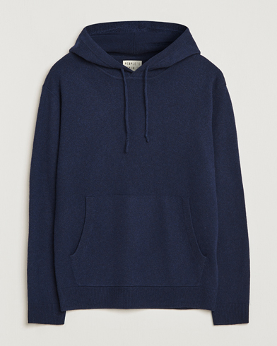 Herre | People's Republic of Cashmere | People's Republic of Cashmere | Cashmere Hoodie Navy