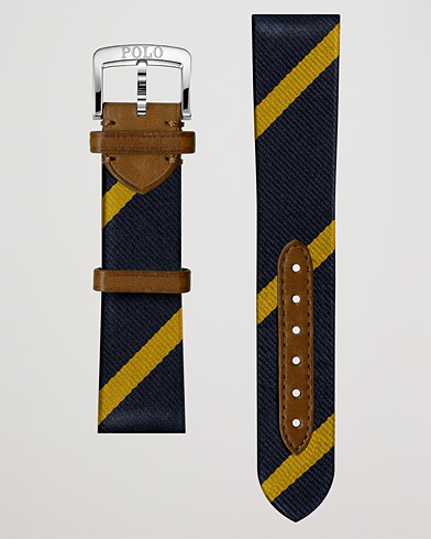 Herre | Klokkeremmer | Polo Ralph Lauren | Sporting Silk Strap Navy/Gold