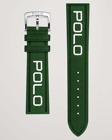 Herre | Klokkeremmer | Polo Ralph Lauren | Sporting Rubber Strap Green/White