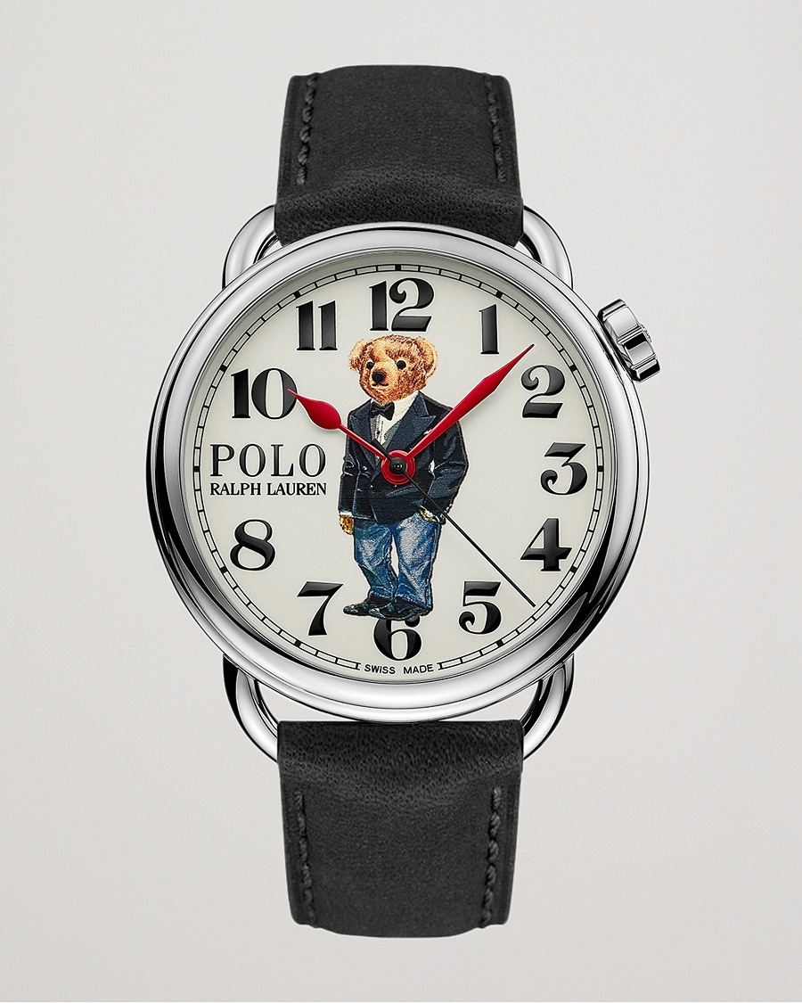 Herre | Tekstilrem | Polo Ralph Lauren | 42mm Automatic Denim Tux Bear White Dial