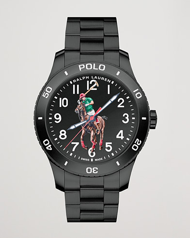 Herre | Klokker | Polo Ralph Lauren | 42mm Automatic Pony Player  Black Dial