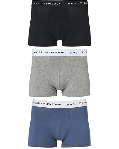  |  Hermod 3-Pack Organic Cotton Underwear Grey/Black/Blue