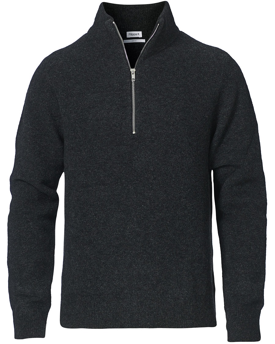 Filippa K Andrew Yak Sweater Charcoal Melange Filippa K Andrew Yak Sweater Charcoal Melange