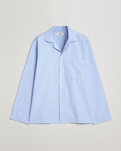Herre | New Nordics | Tekla | Poplin Pyjama Shirt Light Blue