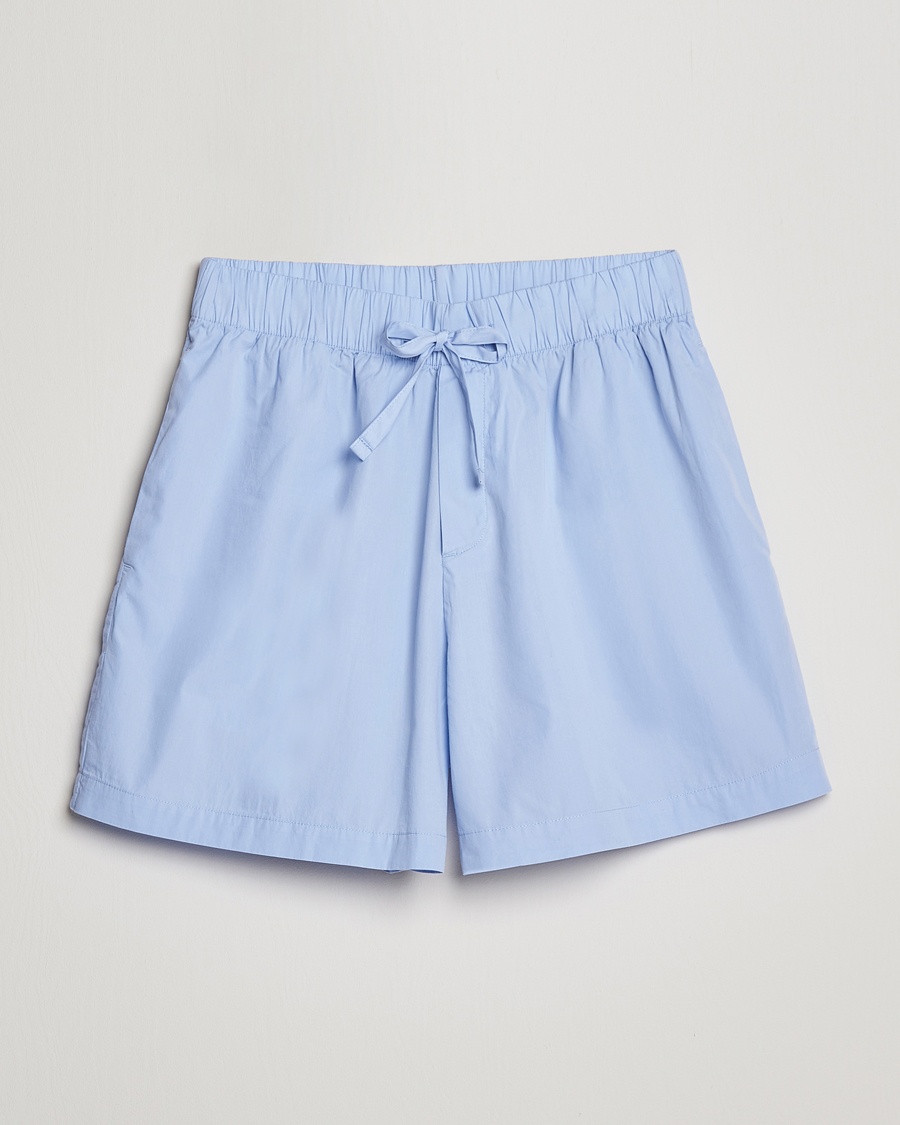 Herre | New Nordics | Tekla | Poplin Pyjama Shorts Light Blue