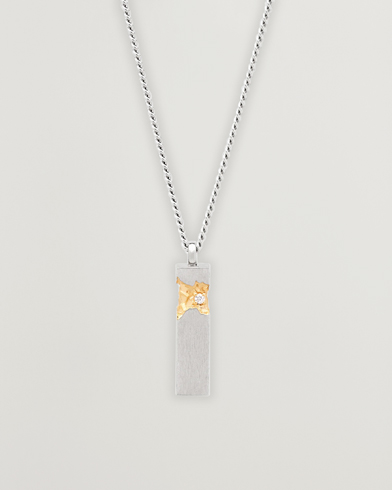Herre |  | Tom Wood | Mined Cube Pendant Necklace Silver