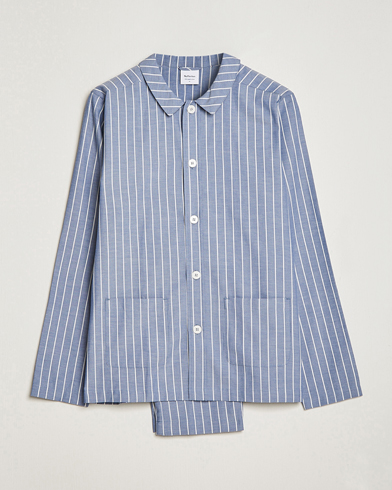 Herre | Pyjamaser og badekåper | Nufferton | Uno Mini Stripe Pyjama Set Navy/White