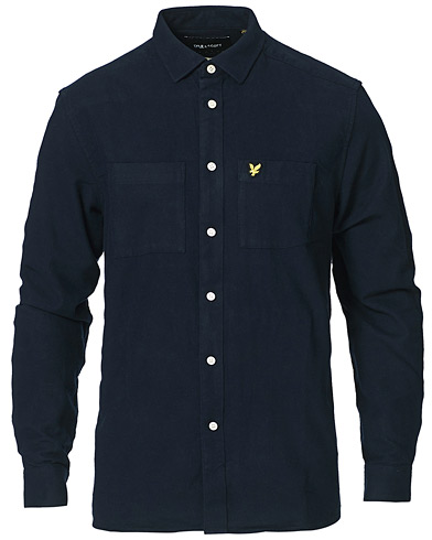 Flanellskjorter |  Brushed Twill Shirt Dark Navy