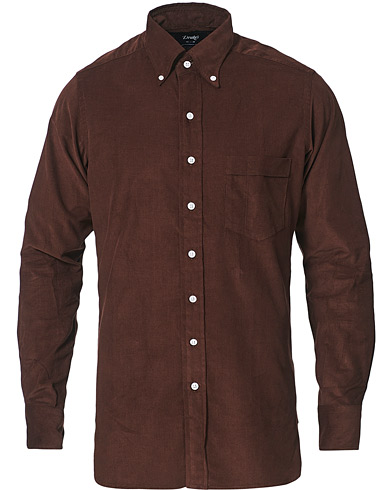 Cordfløyelskjorter |  Button Down Corduroy Shirt Chocolate
