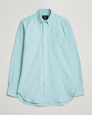 Herre | Oxfordskjorter | Drake's | Button Down Oxford Shirt Light Green