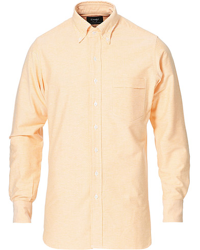 Herre | Oxfordskjorter | Drake's | Button Down Oxford Shirt Orange