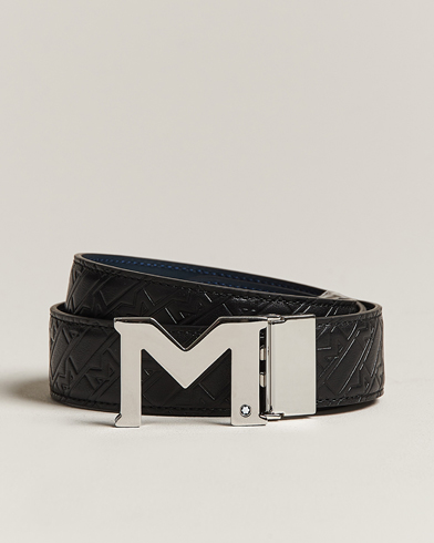 Herre | Umønstrede belter | Montblanc | Reversible Belt 35mm Ultra Black/Blue