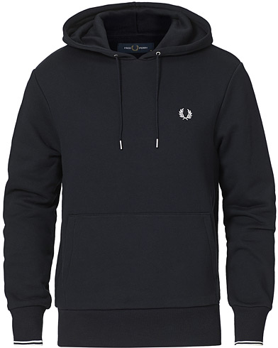 Herre | Fred Perry | Fred Perry | Tipped Hooded Sweatshirt Navy