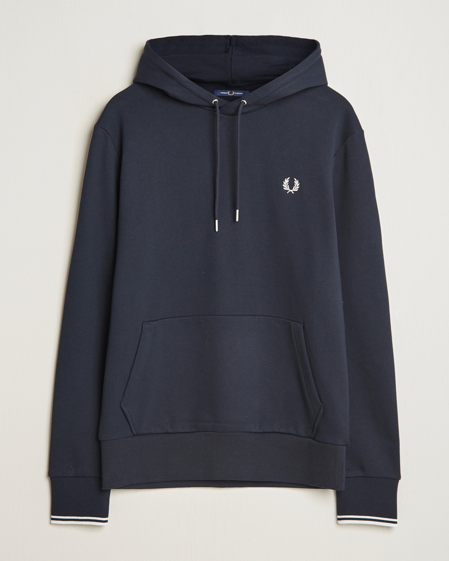 Herre | Fred Perry | Fred Perry | Tipped Hoodie Navy