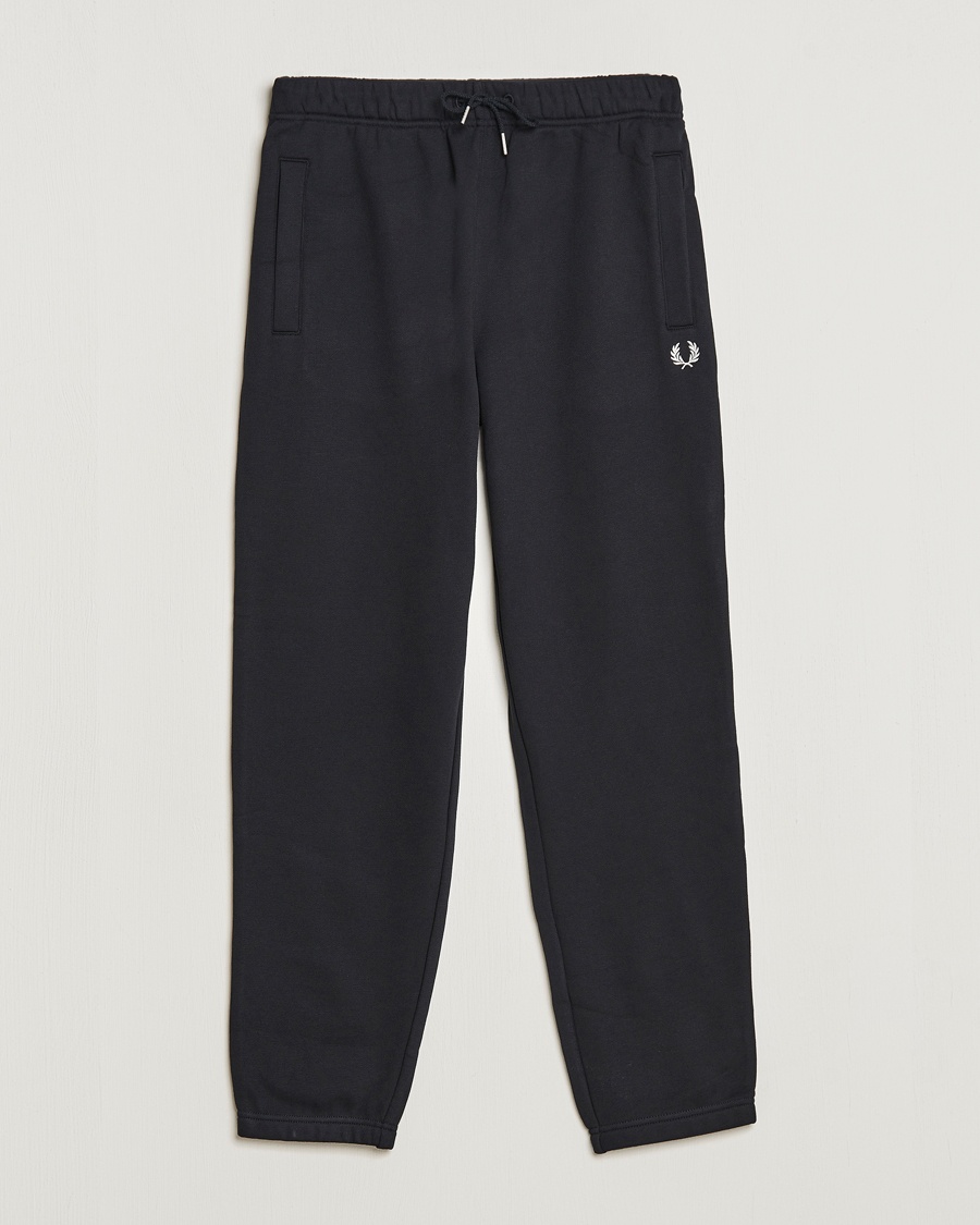 Fred Perry Loopback Sweatpants Black – Svart