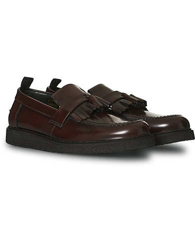 Fred Perry George Cox Tassel Loafers Oxblood