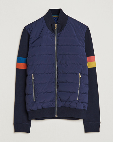Herre | Paul Smith | Paul Smith | Knitted Hybrid Down Jacket Navy