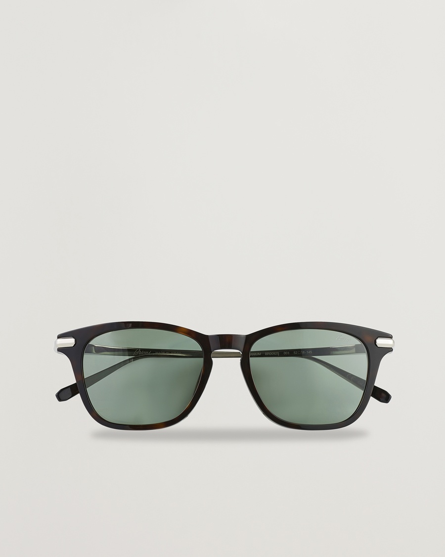 Herre | | Brioni | BR0092S Titanium Sunglasses Havana Green