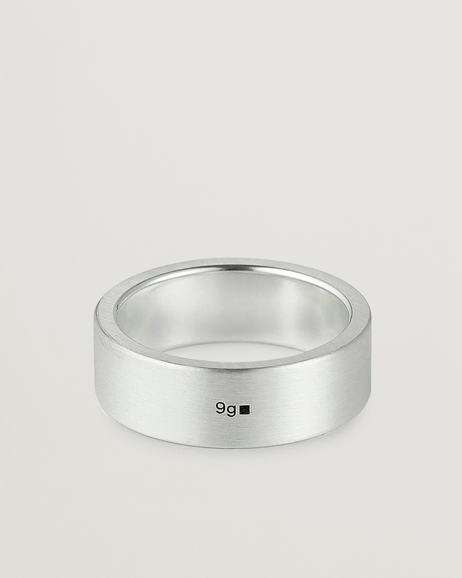 LE GRAMME Ribbon Brushed Ring Sterling Silver 9g – Sølv