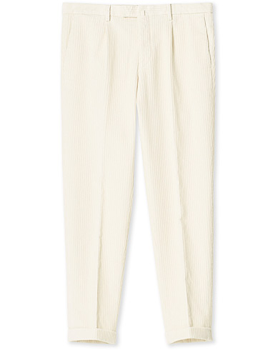  Easy Fit Cord Trousers Off White
