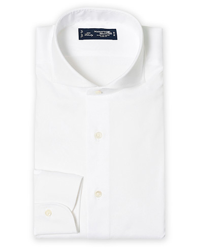 Businesskjorter |  Slim Fit Pinpoint Oxford Cutaway Shirt White