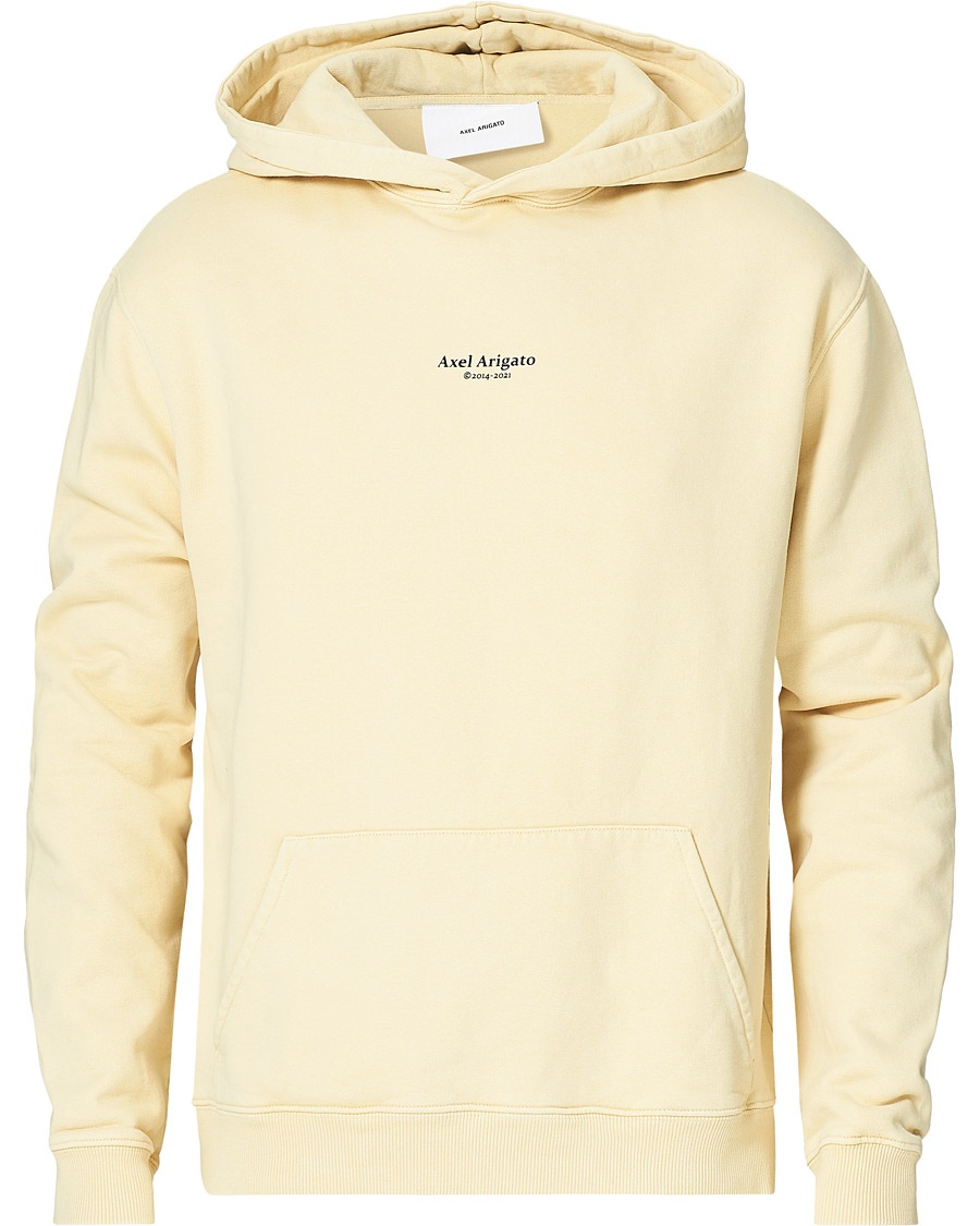 Axel Arigato Focus Logo Hoodie Natural Yellow Axel Arigato Focus Logo Hoodie Natural Yellow