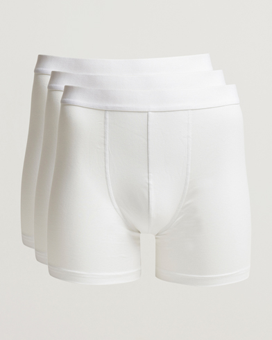 Herre | Trunks | Bread & Boxers | 3-Pack Long Boxer Brief White