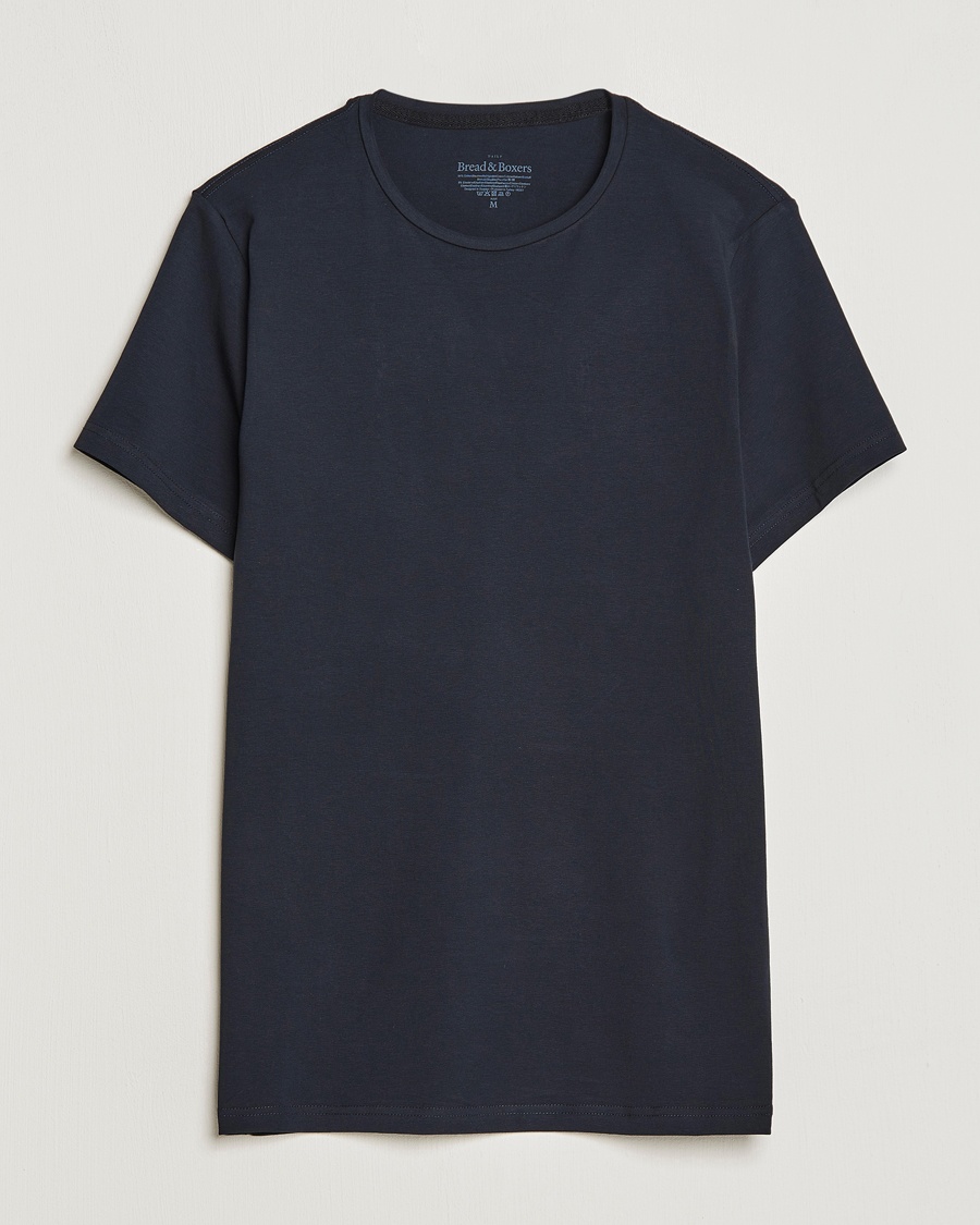 Herre | Flerpakning | Bread & Boxers | 2-Pack Crew Neck Tee Dark Navy