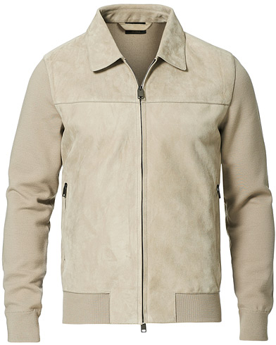 Herre | Skinnjakker | Brioni | Wool/Suede Hybrid Jacket Beige