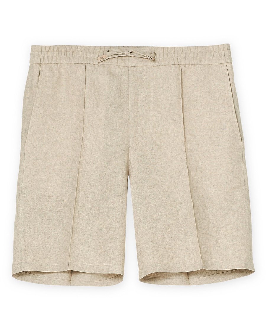 Brioni Drawstring Linen Shorts Beige Brioni Drawstring Linen Shorts Beige