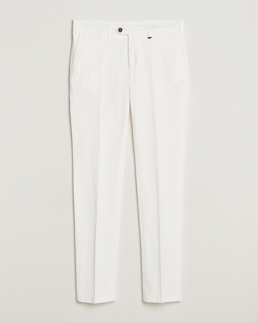 Herre | | Canali | Cotton Stretch Chinos Optical White