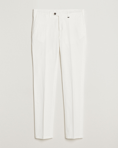 Herre |  | Canali | Cotton Stretch Chinos Optical White