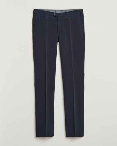 Herre | Canali | Canali | Cotton Stretch Chinos Navy