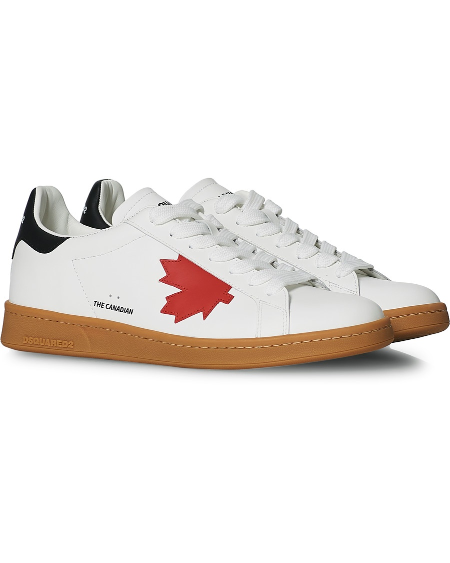 Dsquared2 Leaf Boxer Sneaker White Dsquared2 Leaf Boxer Sneaker White
