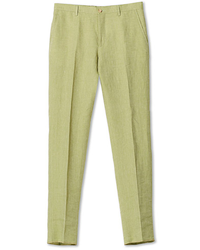 Linbukser |  Linen Trousers Light Green