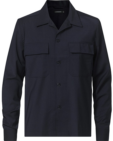 Skjortejakke |  Reid Patch Pocket Overshirt Navy