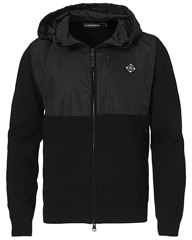 Zip-Genser |  Bode Hybrid Hood Jacket Black