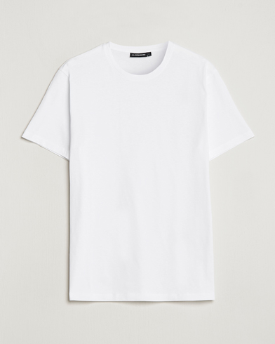 Herre | Hvite t-shirts | J.Lindeberg | Sid Cotton Crew Neck Tee White