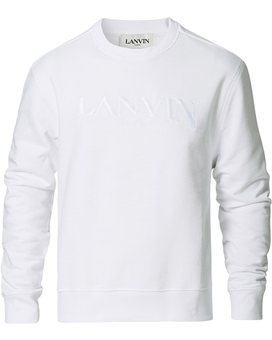  |  Embroidered Logo Sweatshirt White