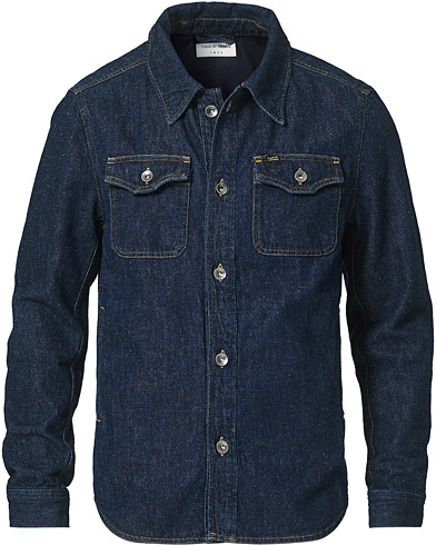 Herre |  | Tiger of Sweden | Get Organic Cotton Denim Jacket Midnight Blue