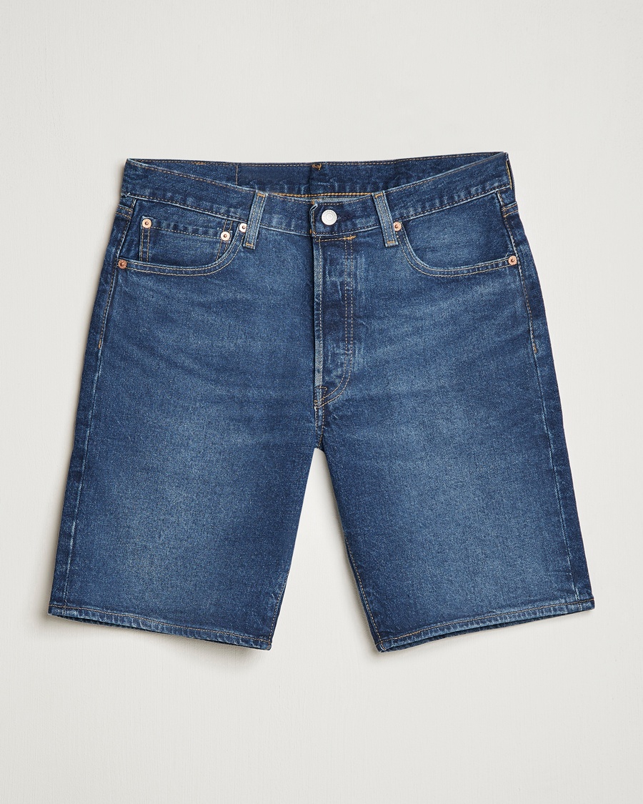 Herre | | Levi's | 501 Hemmed Denim Shorts Bleu Eyes Break