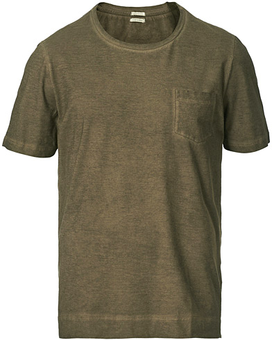 Herre |  | Massimo Alba | Panarea Watercolor T-Shirt Military