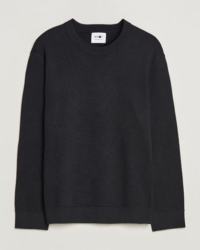 Herre | Gensere | NN07 | Luis Knitted Crew Neck Sweater Black