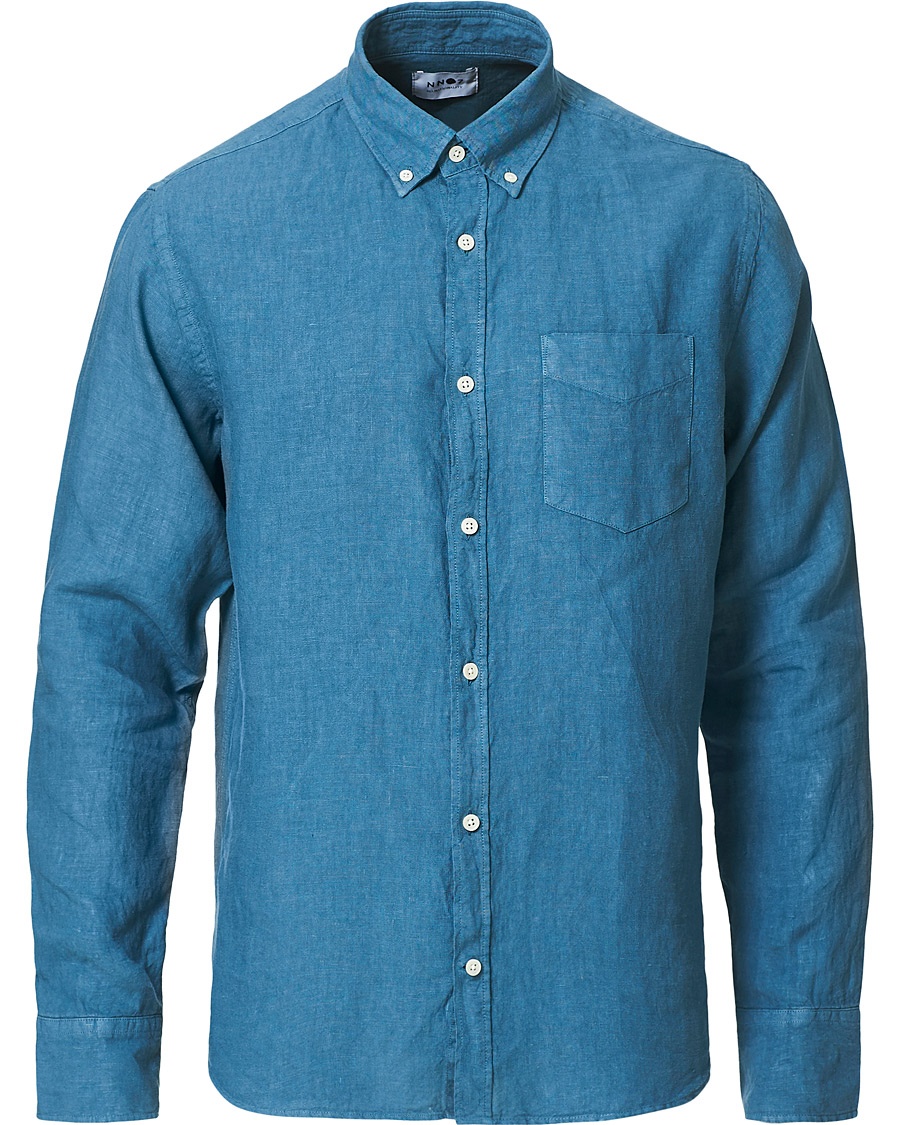NN07 Levon Linen Shirt Blue NN07 Levon Linen Shirt Blue